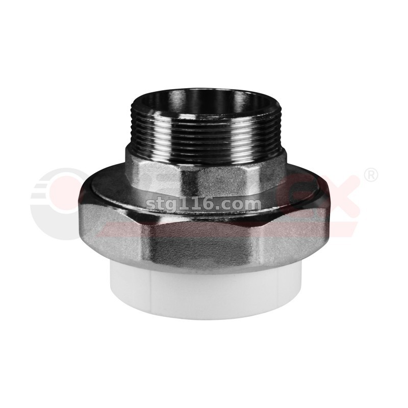 Муфта пп раз. (н.р.) 25 х 3/4" (Американка) VALFEX ЛАТУНЬ (25/100)